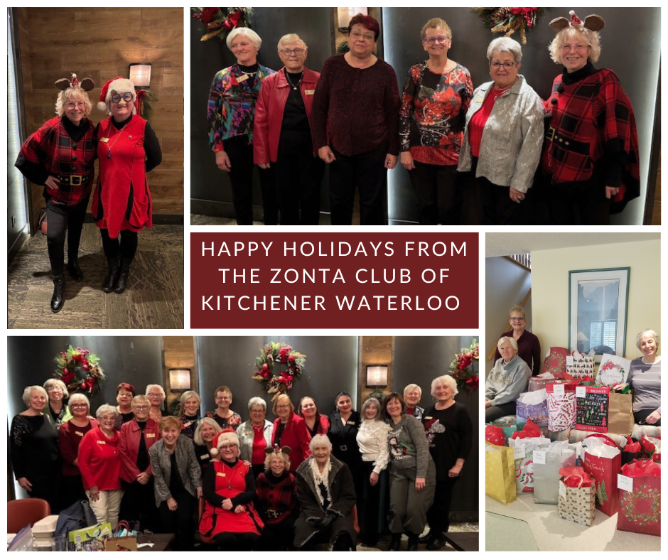Happy Holidays from the Zonta Club of KW 2025